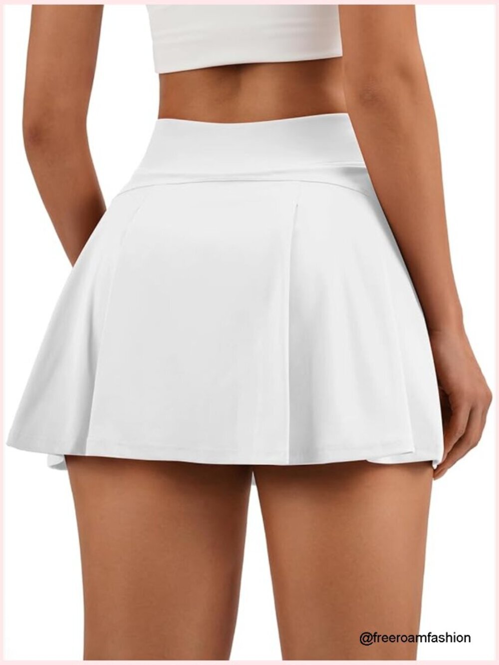 High Waisted Tennis Skort with Pockets Inner Shorts Athletic Golf Pickleball